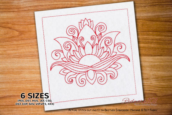 Blooming Lotus Flower: A Versatile Holiday Embroidery