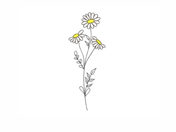 Embrace Nature's Charm with Daisy Embroidery