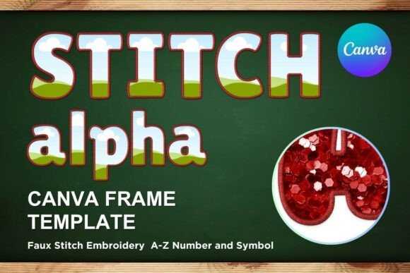 Faux Embroidery Canva Frame Letters_21: A Detailed Review