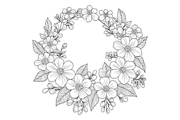 Floral Wreath Hand Embroidery for Holiday Gifts