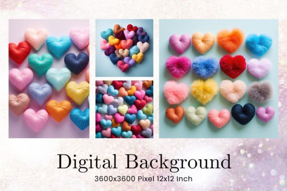 Heart Embroidery Backgrounds for Holiday Cheer