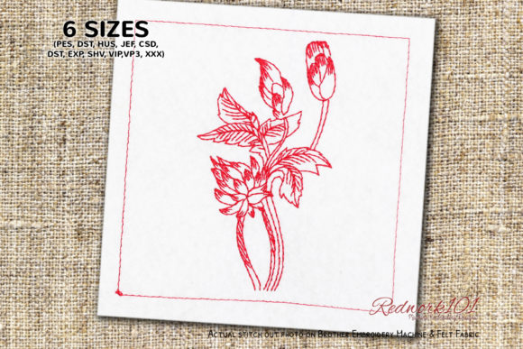 Lotus Flower: A Chic and Versatile Embroidery Design
