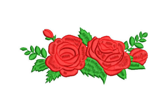 Pretty Roses with Green Branches: A Fresh Touch