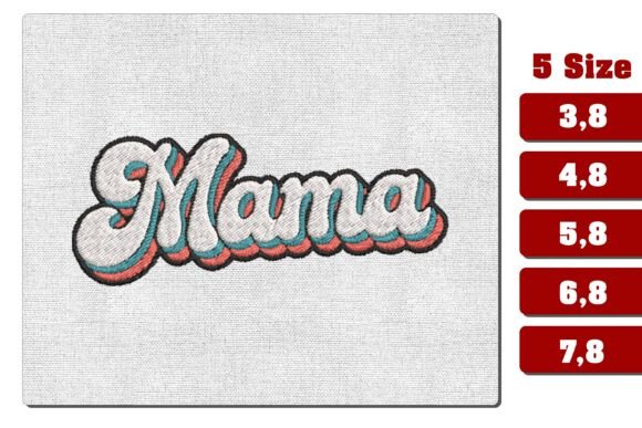 Retro Layered Mama Wavy 3D Design Review