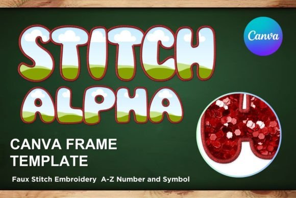 Reviewing Faux Embroidery Canva Frame Letters 2