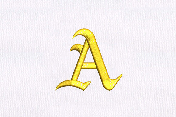 Reviewing the Letter A, 3D Puff Embroidery Design