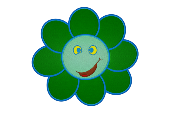 Smiley Flower: A Cheerful Addition to Your Embroidery